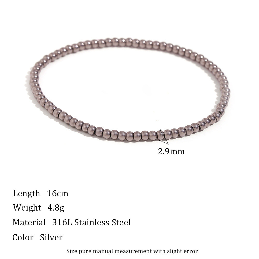 Wholesale Vintage Bead Stainless Steel Bracelet